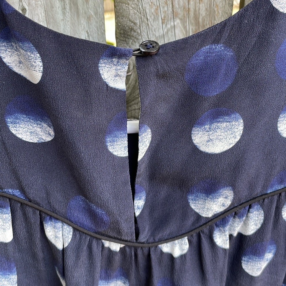 Zadig & Voltaire Rooka Dot Mini Silk Dress washable Marine XS - Picture 8 of 16